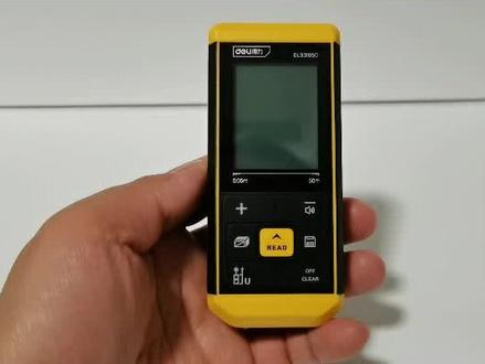 得力50米锂电语音激光测距仪DL331050的使用视频#激光测距仪