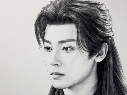 粉丝投稿画侯明昊 #侯明昊 #手绘 #素描