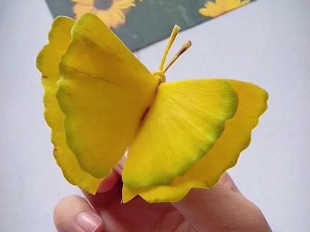 银杏叶手工合集,拿去不谢。