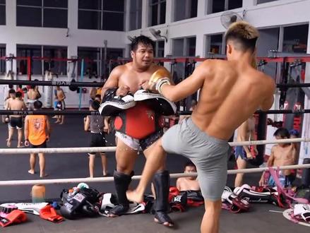 左腿专项练习,哪里不会练哪里,So Easy! #战斗鸡张沛勉 #格斗 #自由搏击