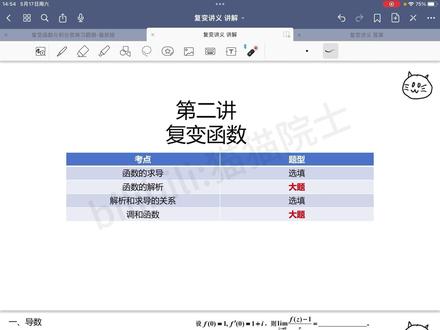 复变函数第二讲(复变函数) #必考考点 #期末速成 #大学期末