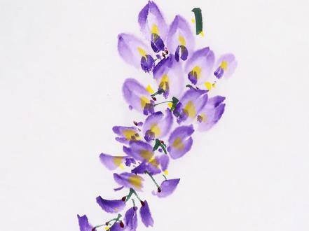 国画紫藤花详细教程#国画 #国画艺术 #国画教程 #国画也抖音 #国画山水