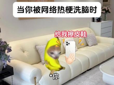当你被网络热梗洗脑时#给我擦皮鞋 #猫meme #发语音