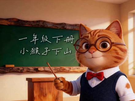 超有趣!《小猴子下山》动画完整版,小朋友爱看,看完懂得专注做 一年级下册课文《小猴子下山》动画视频,画面生动有趣,朗读标准同步课本,帮孩子熟读课文、认识生字,明白做事不能三心二意的道理。#小学一年级 #一年级语文 #小猴子下山 #小学语文 #儿童故事
