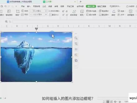 WPS如何给表格插入的图片 添加边框或轮廓#excel教学 #excel #办公软件技巧 #教程