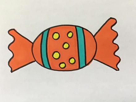 4到5岁儿童画简笔画儿童创意画糖果 #幼儿教育 #画画 #创意美术 #创意简笔画 #想画就画 #儿童简笔画 #简笔画教程 #幼儿简笔画 #绘画 #亲子