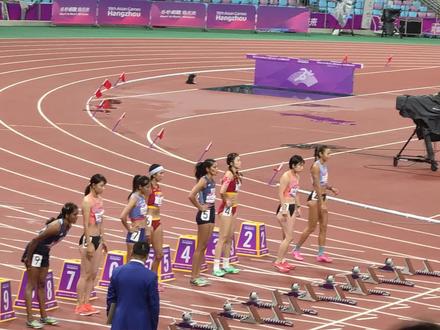 吴艳妮100米栏决赛全程#亚运吴艳妮 #亚运会