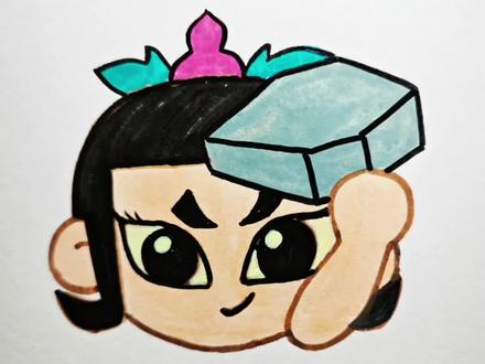 表情包简笔画:葫芦兄弟大娃 #看动画学画画 #创作者中心 #创作灵感 #葫芦兄弟#画画 #马克笔手绘