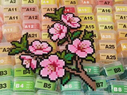 豆图分享 沉浸式拼豆#拼豆#拼豆图纸#沉浸式拼豆#像素画#这也能开播