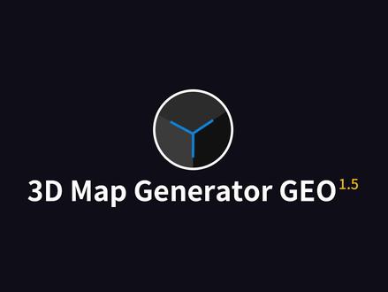 最强简易三维地图生成器立体地形图设计制作ps软件3D Map Generator GEO 1.5#ps插件合集 #ps插件合集 #三维地图