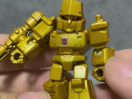 我给金焦糊威震天改成了霸王龙形态! #变形金刚 #威震天 #布鲁可积木人 #模型涂装