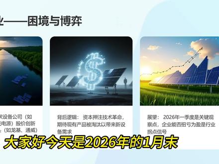 光伏、有色、化工、消费、半导体1月总结 #光伏#金属#化工#青年创作者成长计划