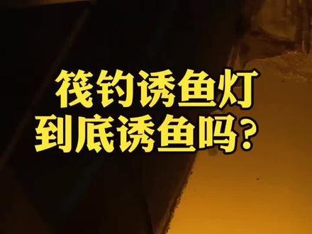 筏钓诱鱼灯的原理,你们懂了吗?#筏钓
