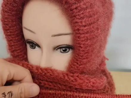 #手工毛线编织 风雪帽教程②