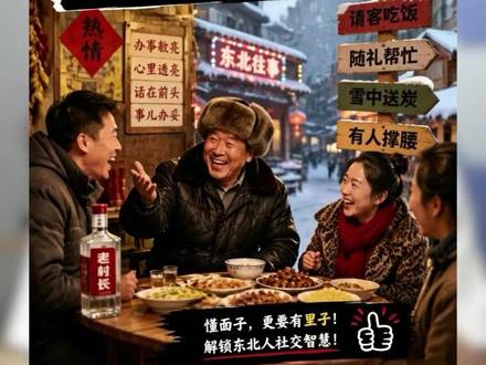 东北人的面子与里子你懂吗? 对东北人的理解我也有一个过程,从少年时代的美好印象到成年后到分化让我有了一个感觉:似乎固守东北的乡亲人都还不错并保持率真的本性,而飞出去跑得较久的就比较难一言概全了!#东北人在云南#东北人