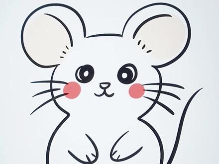 用两个C画小老鼠#简笔画#画画教程#学画画