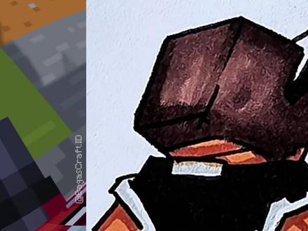 喜欢拍照,我的世界方块人。 #简笔画