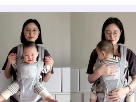 Ergobaby Omni Breeze二狗背带穿戴教程,适合四个月以上宝宝#腰凳 #二狗背带 #ergobaby