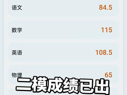 二模成绩已出,加油吧#中考倒计时 #中考必胜
