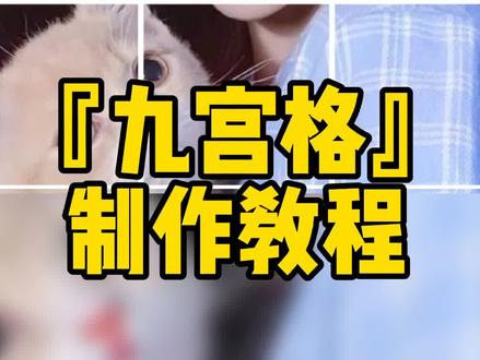 一张照片做出盆友圈九宫格效果,快来试试吧。#手机摄影 #短视频教程 #剪辑