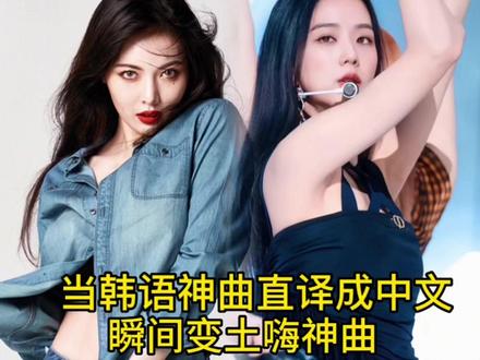 当韩语神曲“直译”成中文后,歌词瞬间拉垮!网友:秒变土嗨神曲 #韩语歌 #flower #blackpink #Zoom #金泫雅