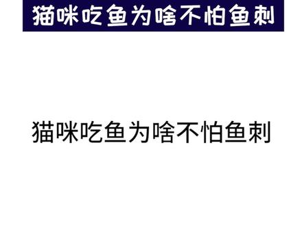 猫咪吃鱼为啥不怕鱼刺#这个视频有点料 #dou出新知 @月兔说车