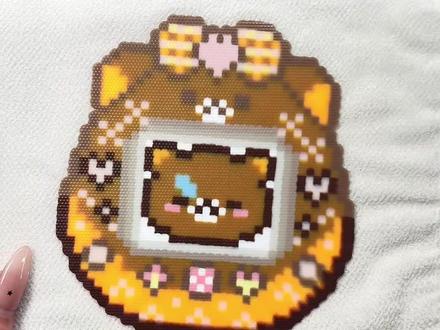 双面拼豆摇摇乐get!#我在抖音玩拼豆 #过年不无聊大赏