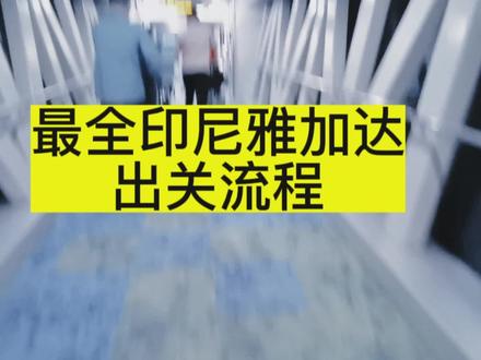 最全印尼雅加达出关流程,亲测顺畅。#印尼 #雅加达 #出海 #东南亚 #海外