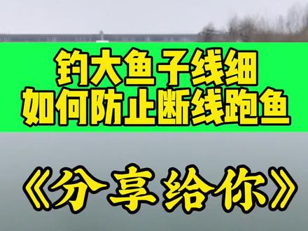 子线细钓到大鱼也不要慌,教你一套遛鱼手法#钓鱼 #钓鱼人 #钓鱼教学 #钩尖小崔