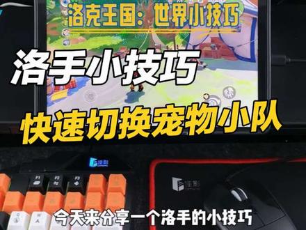洛手小技巧:怎么快速切换宠物小队 洛克王国手游小技巧:怎么快速切换宠物小队 #洛克王国手游 #洛克王国世界 #手游外设 #电竞外设