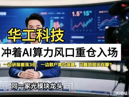 券商狂吹天价目标价!光模块龙头华工科技,究竟是真成长还是吹票 #财经 #上市公司#财经金融#抖加小助手 #上热门#华工科技