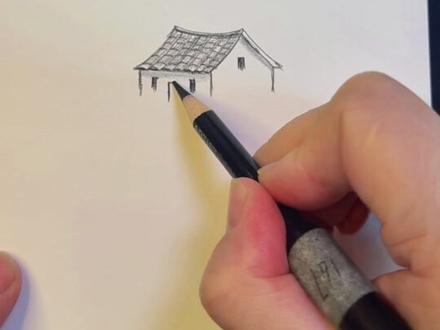 #随手画 彩铅小房子原来这么简单🎨✏️🥳🥰