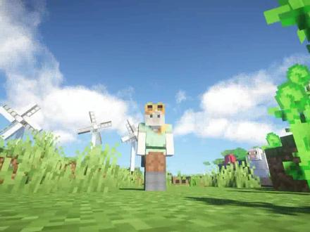 【我的世界】java版 制作一个可以动的风车 机械动力模组 #我在努力 #我是世界玩家