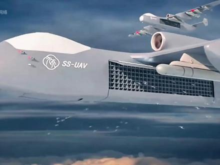 “九天”首飞成功,能够100架无人机齐发! #九天无人机 #空中航母 #防空导弹