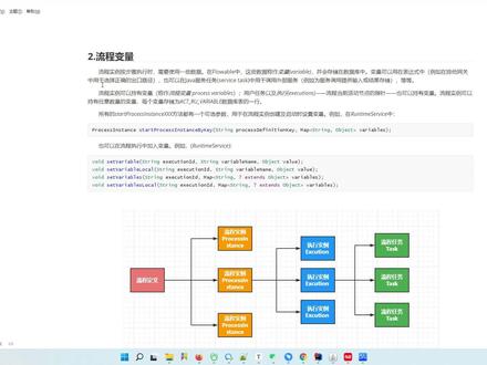 Flowable-流程变量-实例关系 #编程入门