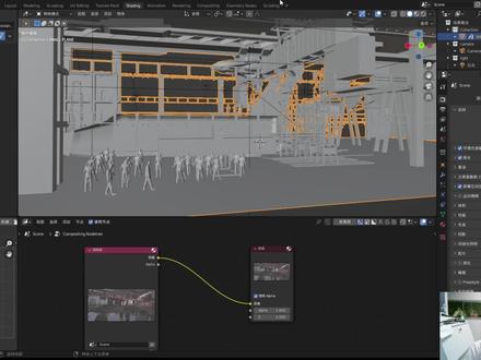 不让Blender帮你出精线稿,难道是因为心疼电脑? #教程 #blender #线稿 #模型 #模型转