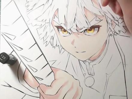 #马克笔#手绘 #我妻善逸 善逸的绘画教程安利起来~