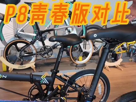 p8与青春版对比#大行折叠自行车 #大行p8 #p8青春版