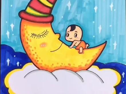 儿童画,适合一二年级#儿童画 #一起学画画 #简笔画 #创意儿童画 #马克笔儿童画