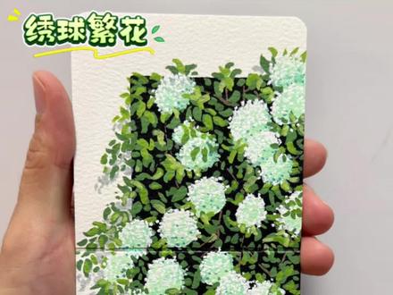 手绘|谁能拒绝温柔满满的绣球花呢!!新手入门丙烯马克笔绘,步骤简单超好上手,闲暇时间一起来画画吧~#丙烯马克笔 #绣球花手绘 #治愈系手绘 #零基础学画画 #手绘教程