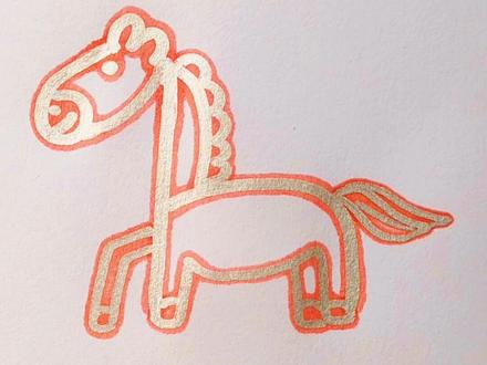 用h36画小马儿秒会#简笔画 #一起学画画 #抖音小助手