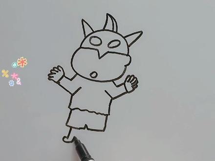 动感超人简笔画,一看就会#简笔画 #兴趣才艺 #手绘