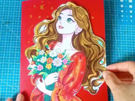 🚦《妇女节》立体贺卡教程模板
#妇女节手抄报#妇女节贺卡#马克笔手绘#女神节#马克笔手绘