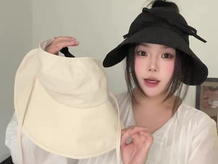 防风绳的三种系法! #出游穿搭 #防晒神器 #夏季必备 #帽子 #大帽檐空顶遮阳帽