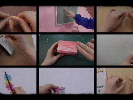 粉笔的“八种奇葩玩法”!粉笔小球VS空心字,还能用来翻新鞋子? #解压 #手工 #粉笔 #DIY