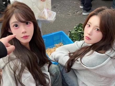 卖笋干家的两个女儿 #李丽欣 #小陆又饿了 #赶春集日记