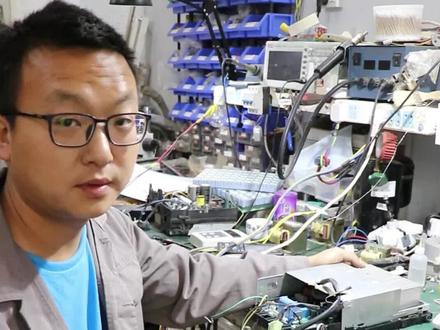 #家电维修 #空调制冷空调维修 美的铁壳倒扣1813变频主板上电报P0维修,更换模块