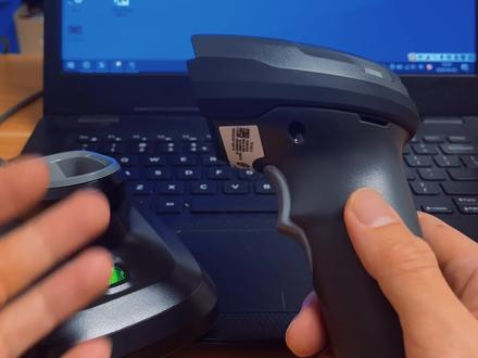 斑马无线扫描枪简易使用过程展示~#扫描枪 #巴枪 #条码扫描器