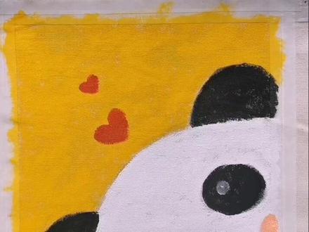 画个帆布包…少儿丙烯课程#手绘 #创意美术