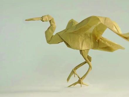 立体折纸之翩翩起舞的仙鹤